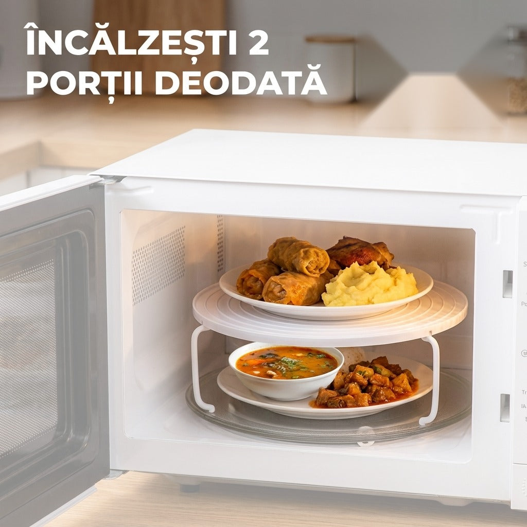 Raft Rotund 3 în 1 pentru Cuptorul cu Microunde