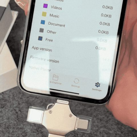 Cititor de Carduri Compatibil cu iPhone, iPad, USB C și Lightning