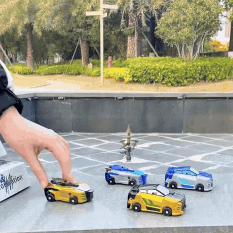 Jucărie Transformer 2-în-1 Mașină-Dinozaur cu Conectare Magnetică