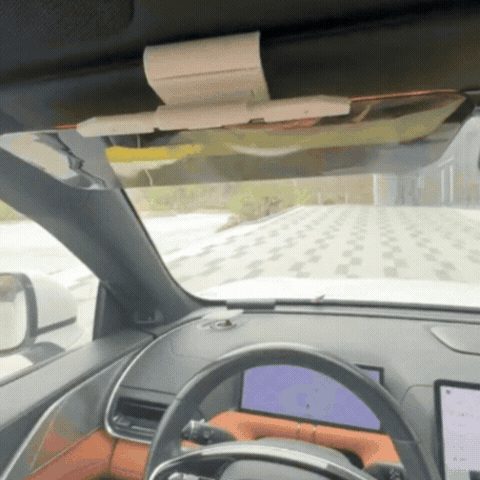 Parasolar 2 în 1 Polarizat pentru Parbriz cu Reducere a Reflexelor și Protecție UV, Potrivit pentru Utilizare Zi și Noapte