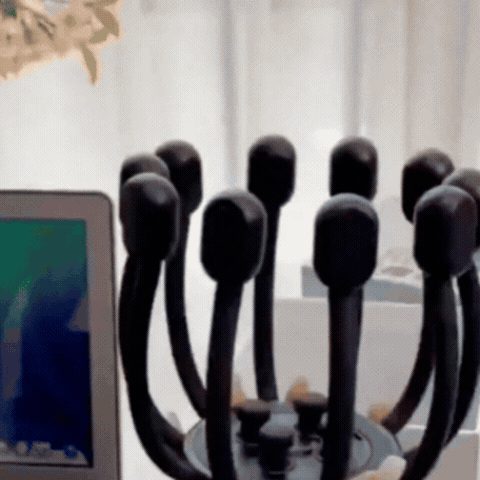 Aparat Electric de Masaj pentru Scalp cu Gheare de Caracatiță, Reîncărcabil USB, cu 3 Viteze Reglabile, Portabil și cu Vibrații