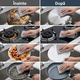Lavetă abrazivă din plasă argintie, set 10 bucăți