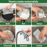 Lavetă abrazivă din plasă argintie, set 10 bucăți