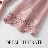 Set 5 pijamale din satin cu dantelă