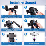 Suport Auto pentru Telefon Rotativ 360° și Retractabil – Ofertele Zilei